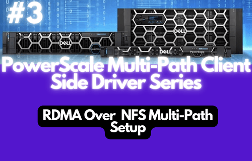 Leveraging the multipath client side driver – Part#3 – RDMA over NFS Multi-Path Setup